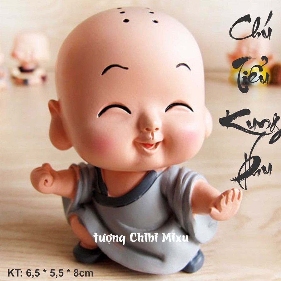 Tượng chibi chú tiểu Kung Fu