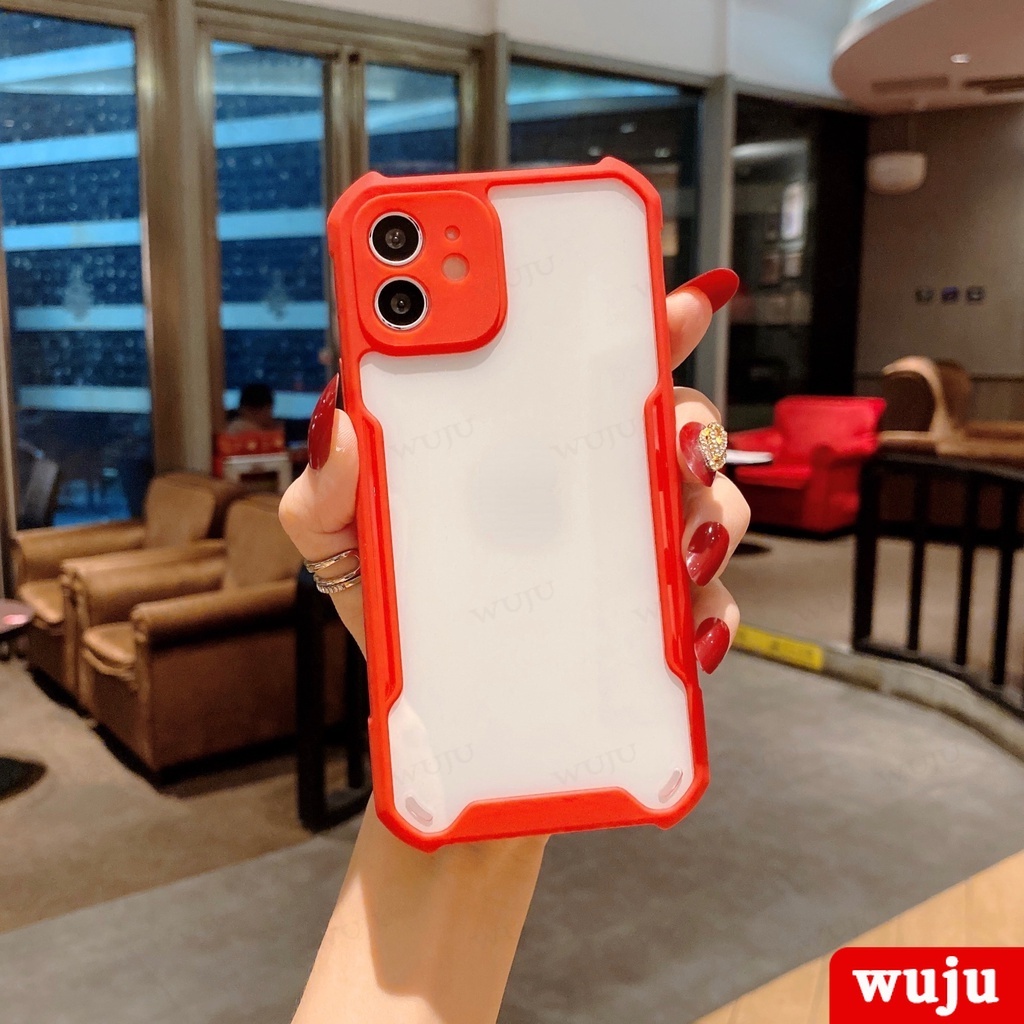 WUJU ốp lưng Thoại Silicon Mềm Trong Suốt Chống Sốc Tương thích Cho iPhone 11 12 13 14 Pro Max XR X XS 7 8 Plus