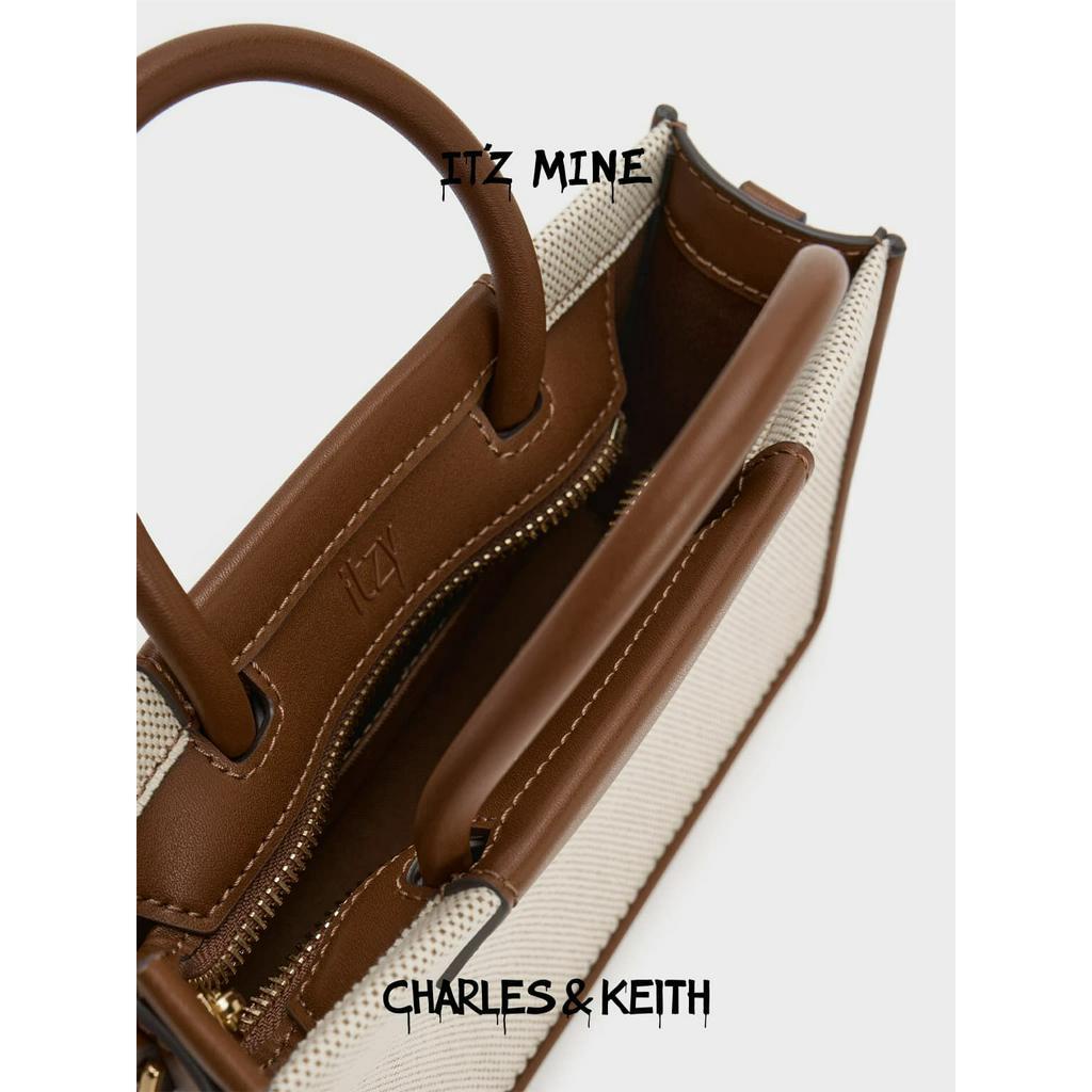 Túi Tote Canvas Mini In Họa Tiết ITZY X CHARLES & KEITH: ITZ MINE