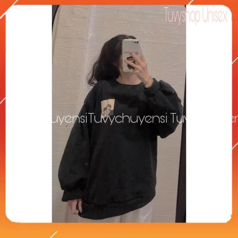 Áo Sweater Đôi Bạn Form Rộng Tay Phồng giá rẻ