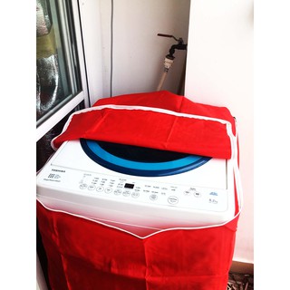Bọc máy giặt CỬA TRÊN và CỬA DƯỚI , chất liệu vải dù chống thấm nặng 0.4 kg,có dây kéo, có dây ràng, có viền.