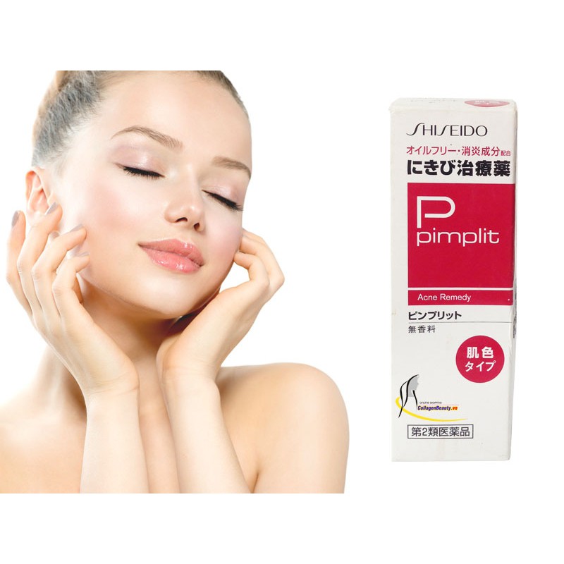 Kem Giảm mụn Pimplit của Shiseido loại màu da Nhật Bản