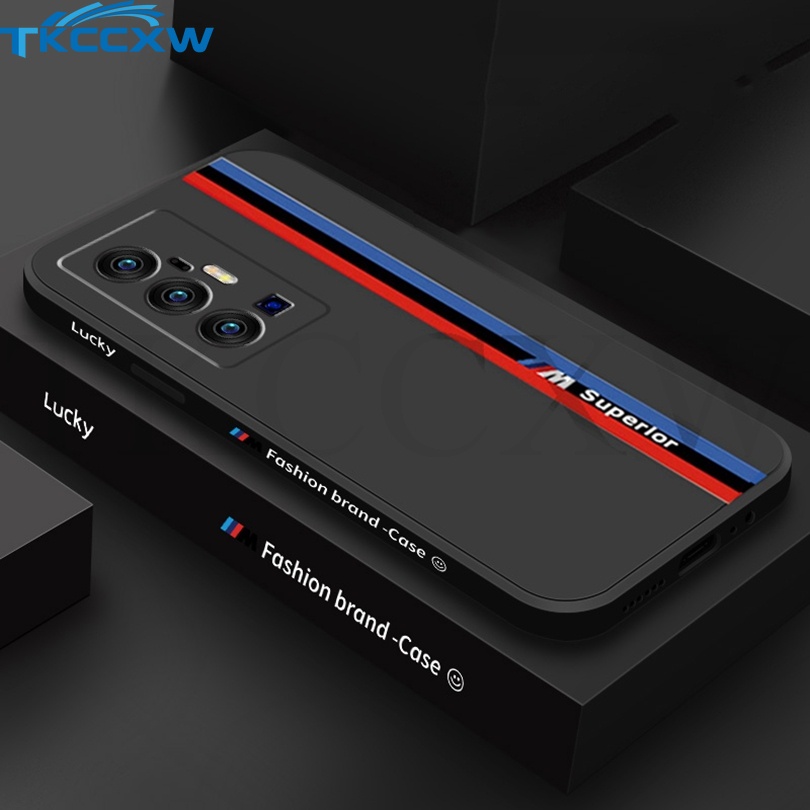 Ốp Điện Thoại Silicone Mềm Hình Vuông Bảo Vệ Camera Cho Vivo X70 X60 Pro+ X30 X50 Pro