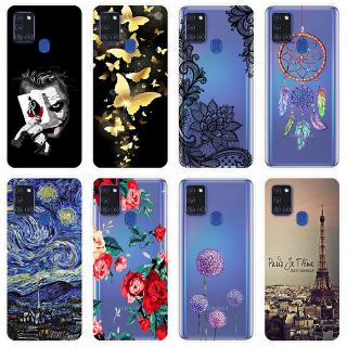 Ốp điện thoại silicone TPU mềm in hình đẹp mắt cho Samsung Galaxy A21s A217