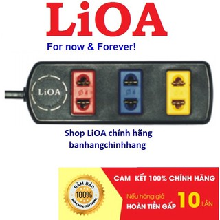 Ổ cắm kéo dài 1000W 250V~ LiOA 3TC-2, 3 ổ cắm, dây 3m/5m