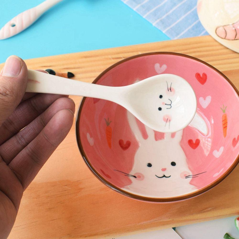 Muỗng Ăn Súp / Cháo Bằng NICKOLAS Họa Tiết Hoạt Hình Dễ Thương Tiện Dụng Cho Gia Đình