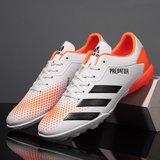 Giày thể thao bóng đá Predator Futsal màu đen trắng cho sân cỏ nhân tạo đã khâu đế
