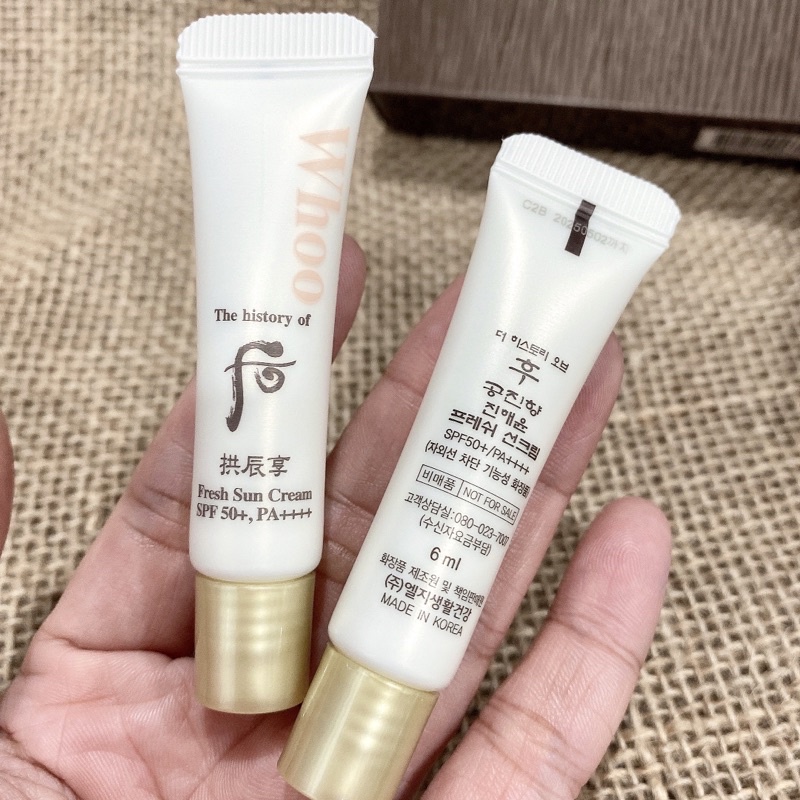 Chuẩn Auth - Kem chống nắng fresh sun cream 6ml