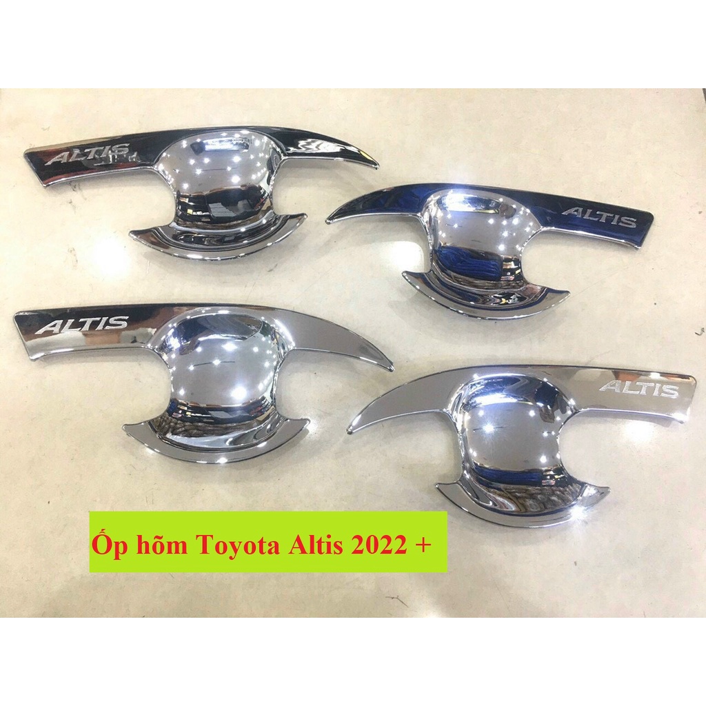 Ốp tay nắm, hõm cửa xe Toyota Altis 2007- 2022+ mạ crom cao cấp