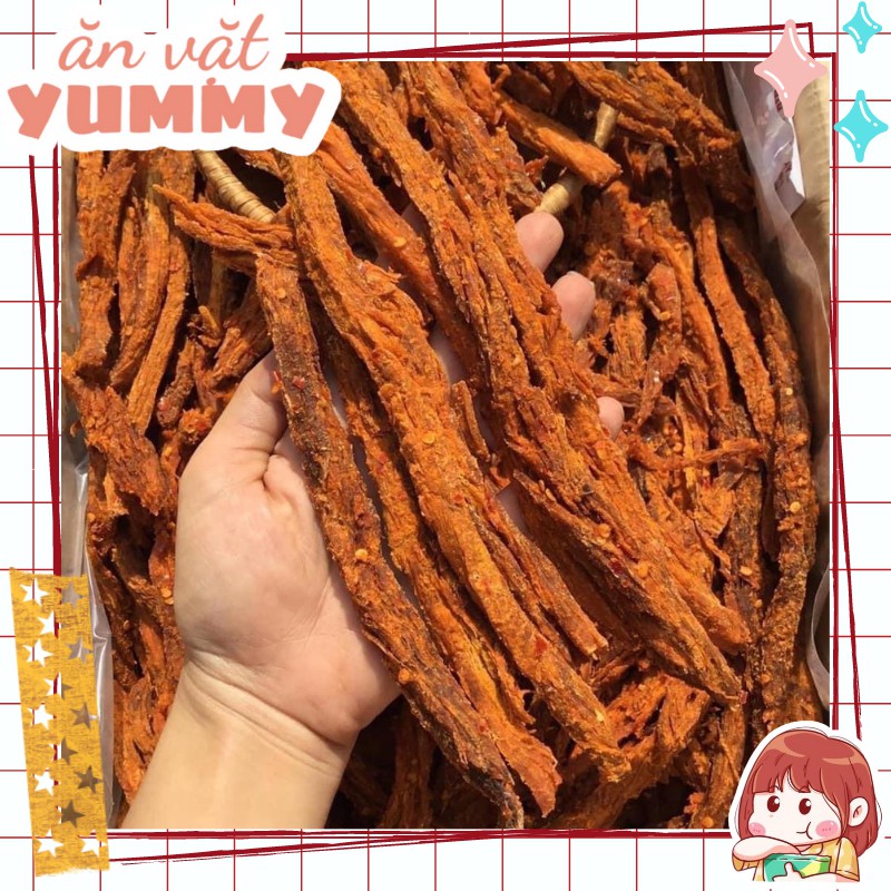 Khô Bò Que 300gr Ăn Vặt Yummy - đồ ăn vặt lon pet vừa ngon vừa rẻ | BigBuy360 - bigbuy360.vn
