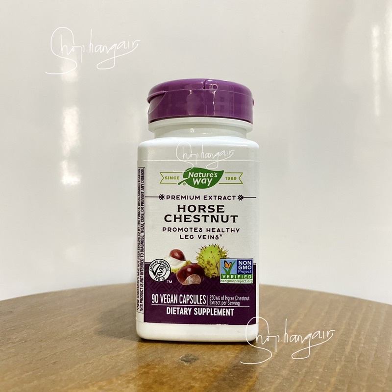 Viên uống cải thiện giãn tĩnh mạch Nature’s way horse chestnut 90v của Mỹ