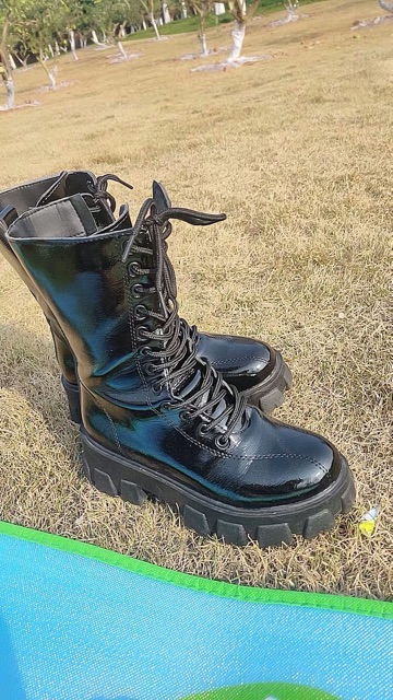 🔥Bốt Ulzzang cao cổ nữ độn đế khoá kéo cạnh thời thượng cá tính-2 ảnh thật cuối (G15) | BigBuy360 - bigbuy360.vn