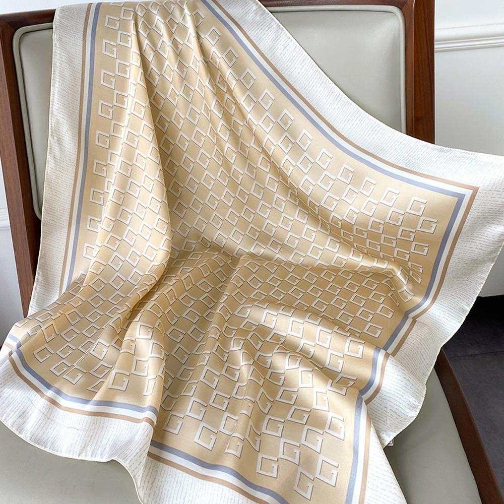Khăn Choàng Lụa Satin Vuông 70 * 70cm
