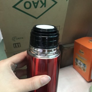 Bình giữ nhiệt inox Carlmann 500ml màu đỏ