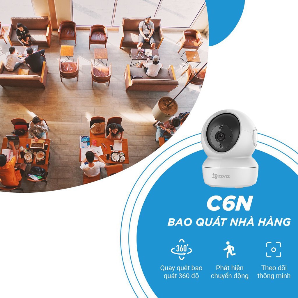 Camera Wifi dòng P/T EZVIZ C6N 1080P - Hàng chính hãng bảo hành 24 tháng | BigBuy360 - bigbuy360.vn