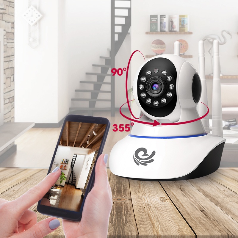 ⚡️FREESHIP⚡️Camera IP Wifi 3 Râu Carecam Full HD 1080P - 2.0MPX, Xoay 360 độ | BigBuy360 - bigbuy360.vn