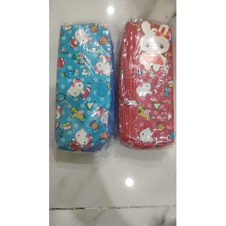 Bóp đựng bút viết Kitty 2 ngăn 18x8