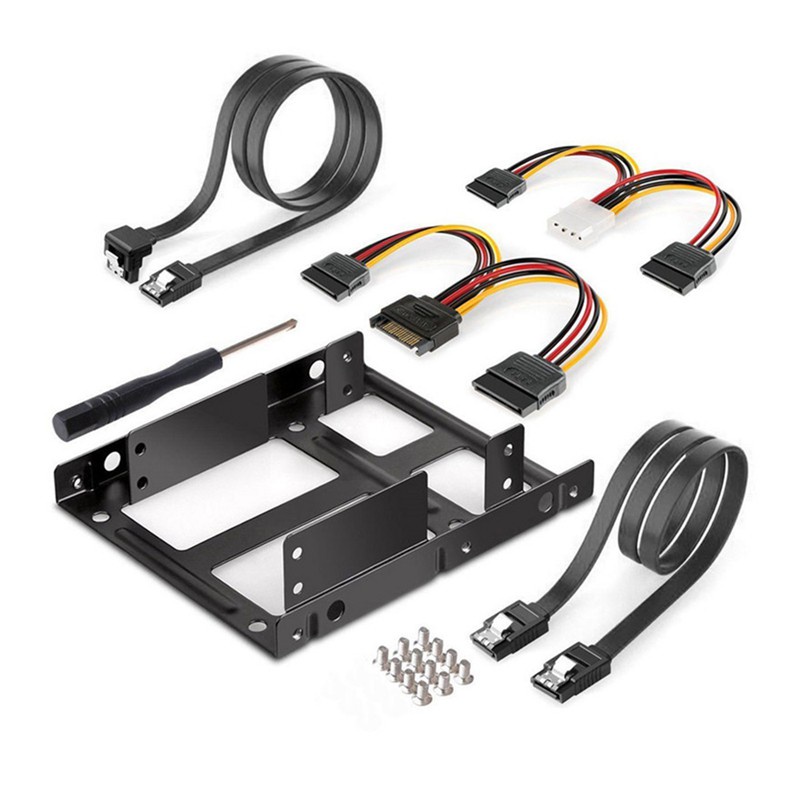 Bộ Chuyển Đổi Ổ Cứng Hdd 2.5-3.5 Inch Bằng Kim Loại Đen | BigBuy360 - bigbuy360.vn