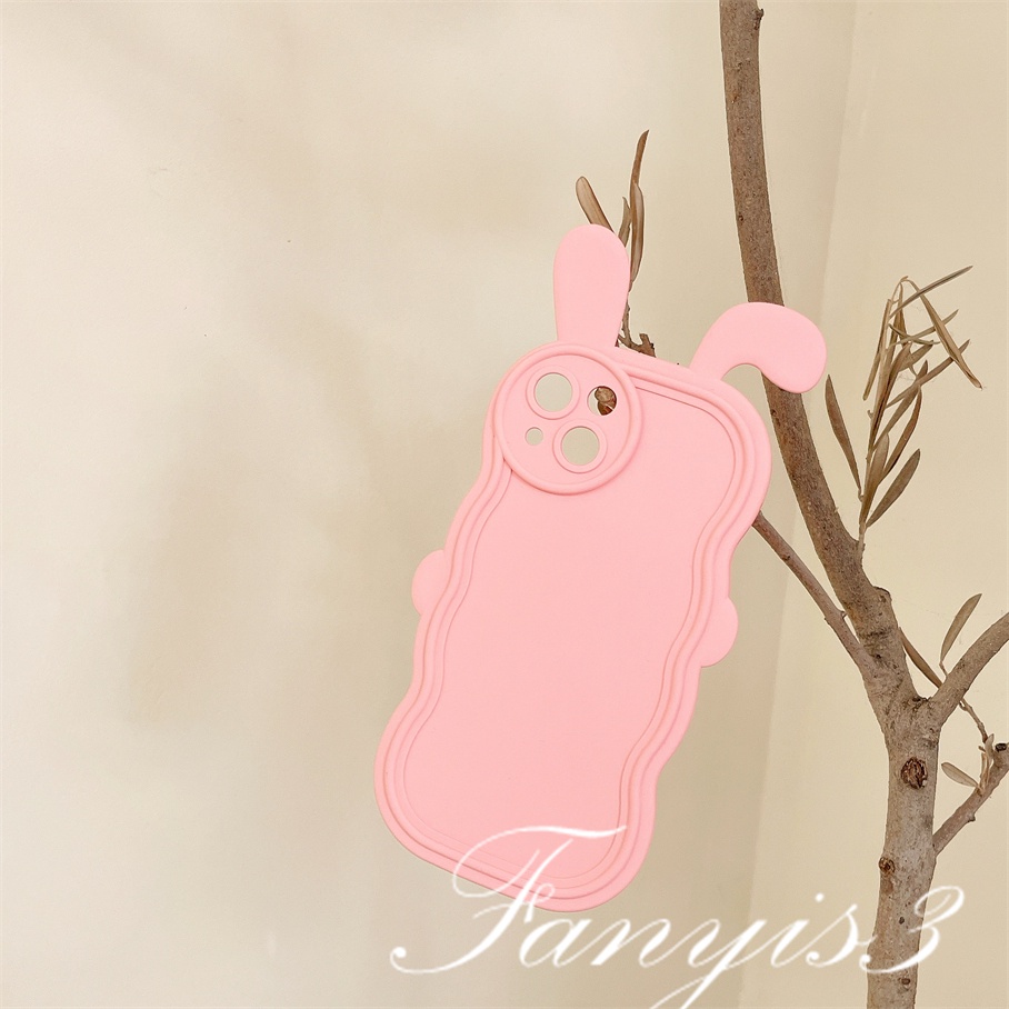 Ốp Điện Thoại TPU Mềm Trong Suốt Họa Tiết Tai Thỏ Cho IPhone 14 13 12 11 Pro Max X XR Xs Max X XR Xs