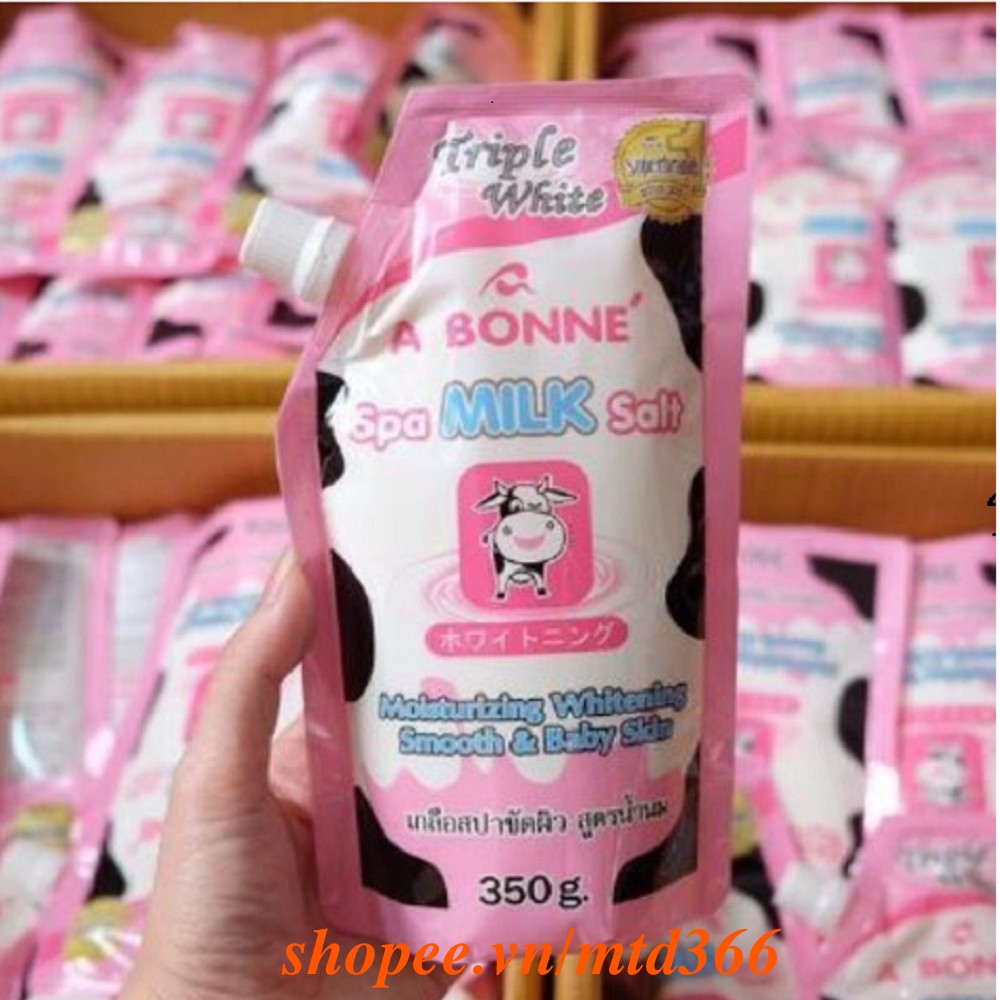 Muối Tẩy Tế Bào Chết 350G A Bonne Thơm Hương Sữa Hạt Trung,