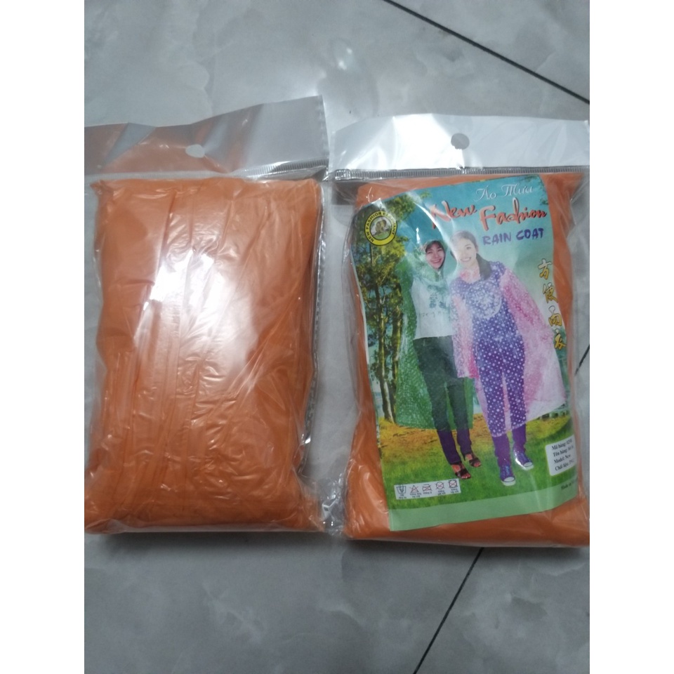Áo mưa nilon tiện lợi sỉ lẻ giá rẻ, đẹp màu ngẫu nhiên dùng 1 lần
