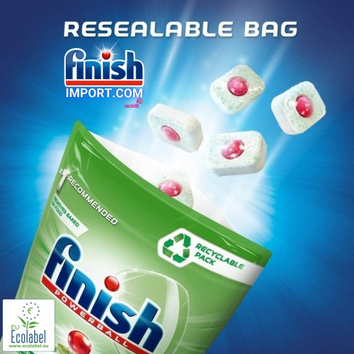 [CHÍNH HÃNG] Túi 70 viên rửa chén Finish All in 1 Max – (0% Ecolabel EU - HÀNG MỚI VỀ - 10x tính năng trong 1 viên