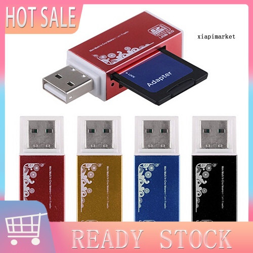 Đầu Đọc Thẻ Nhớ Usb 2.0 Tất Cả Trong 1 Cho Micro Sd Sdhc Tf M2 Mmc Ms Pro Duo