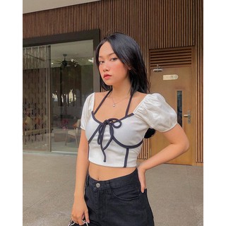 CROPTOP YẾM NƠ NGỰC