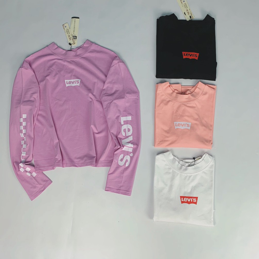 [ Chất Đẹp ] Áo Thun Nữ Cotton Tay Dài LV Chất Mịn Mát, Co Giãn 4 Chiều