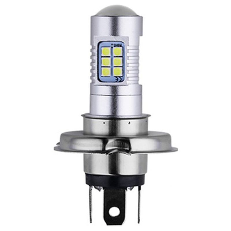 H4 Motorcycle 3030 21SMD Led Headlight Head Light Lamp Bulb 1200LM White 21W