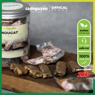 Kẹo Sữa Hạt Nougat VỊ CACAO - Kẹo ngũ cốc ăn kiêng không đường - vị ngọt nhẹ tự nhiên mềm dẻo thơm thơm
