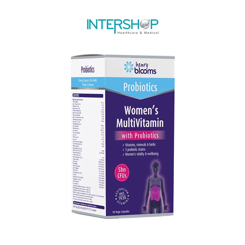 Vitamin Tổng Hợp Cho Nữ Women's Multivitamin With Probiotics Henry Blooms