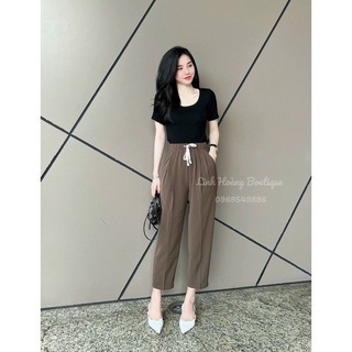 Quần baggy cạp chun vải ruby đẹp m836