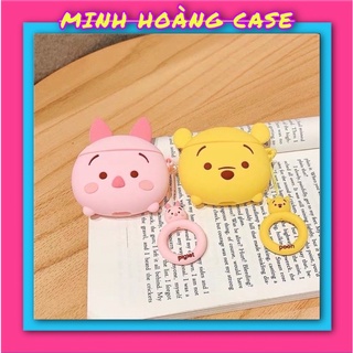 Case Airpod 1/2/Pro hình gấu pôh và píglet