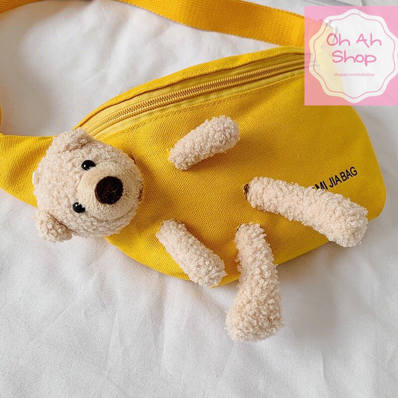 🍓 Túi Đeo Chéo Gấu Hot Trend 2020 Túi Bao Tử Gấu Túi Ulzzang Cực Dễ Thương