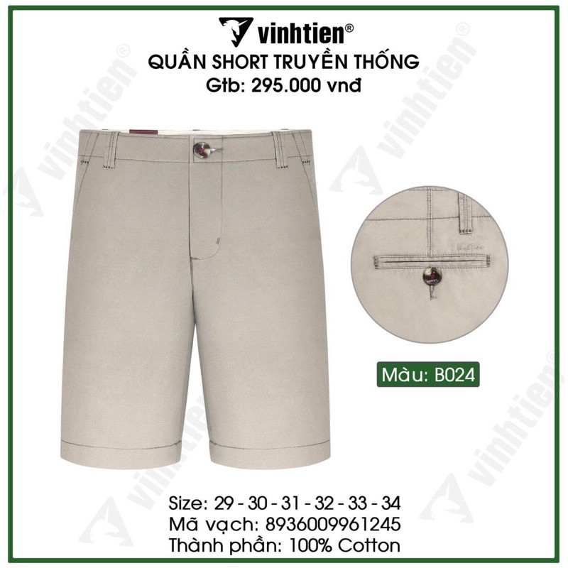 Quần short nam vĩnh tiến