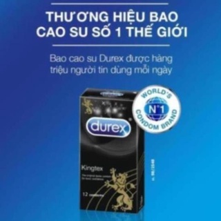 [CHÍNH HÃNG] Bao cao su Durex Kingtex 12 bao