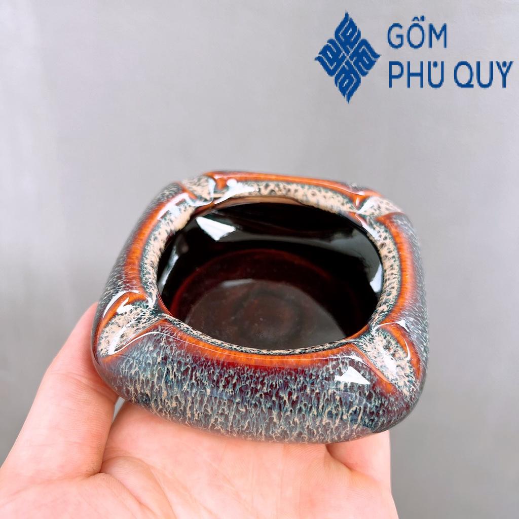 Bộ Ấm Chén Uống Trà ⚱ Ấm Trà Nầm S2 Men Gold ⚱ Gốm Sứ Bát Tràng Gomphuquy Hn14