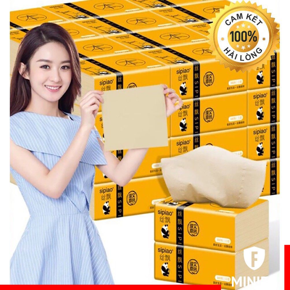 [HOT] Giấy Ăn Gấu Trúc Sipiao (Gói 300 tờ)