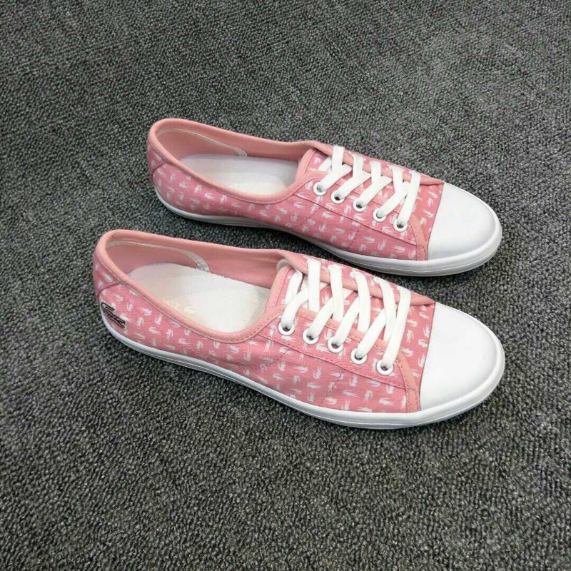 Giày vải nữ thời trang bản đơn giản năm màu tự chọn lacoste