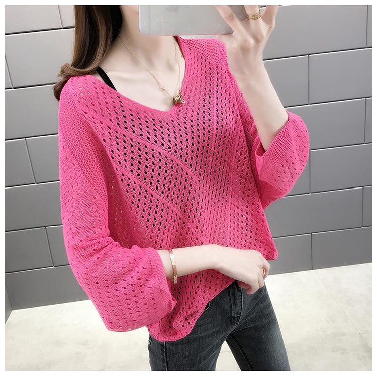 Áo Thun Cánh Dơi Cổ Chữ v Dáng Rộng Thời Trang Mùa Hè Cho Nữ