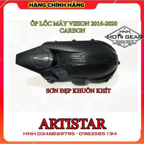 Ốp Lốc Máy Carbon Honda Vision 2016 - 2020