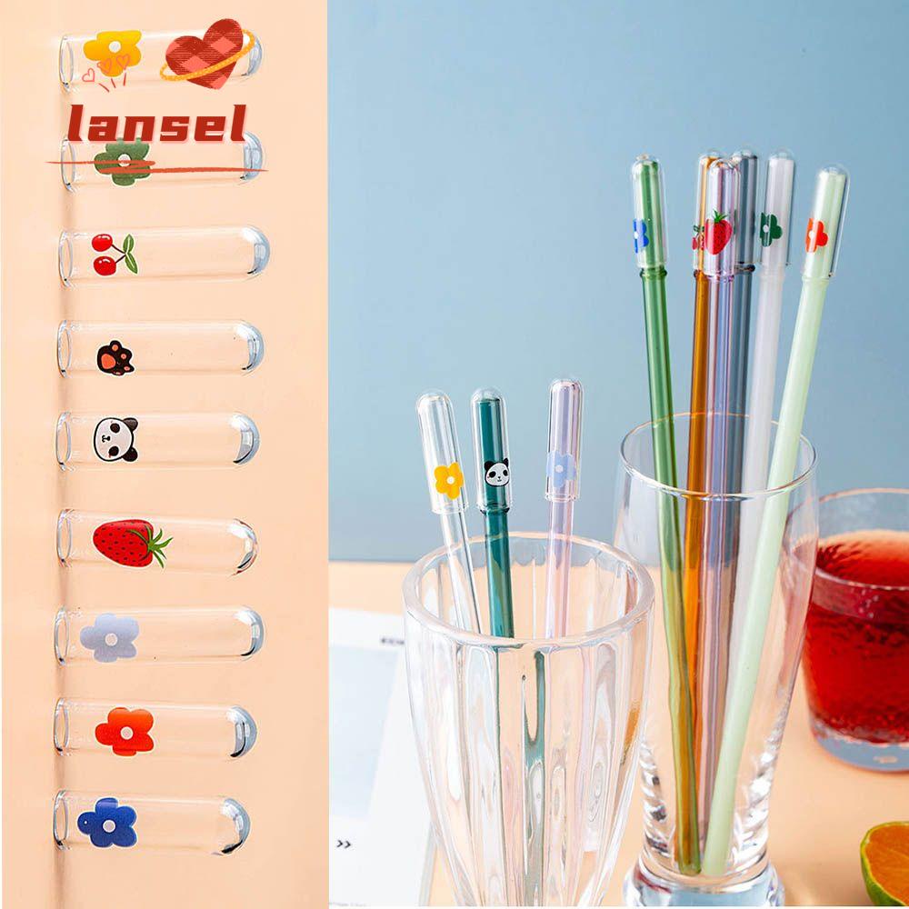 Nắp đậy ống hút chống bụi chống văng nước kiểu hoạt hình có thể tái sử dụng