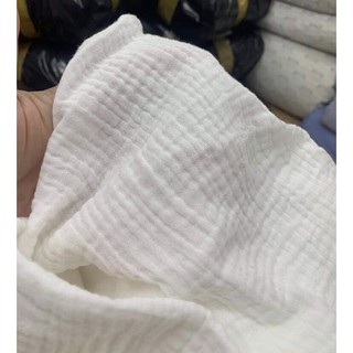 Set 5m xô muslin trắng