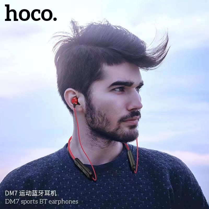 Tai Nghe Bluetooth Hoco DM7 Choàng Cổ Thể Thao Pin 6h Nghe Nhạc