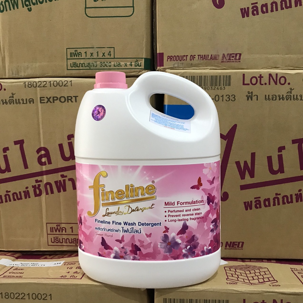 Nước giặt xả đậm đặc Fineline 3000ml Thái Lan