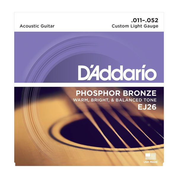 Dây đàn Guitar Acoustic D'Addario EJ26 (Phân Phối Chính Hãng)
