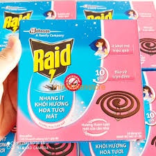 [Hàng Chính Hãng] 10 Hộp Nhang Muỗi Raid