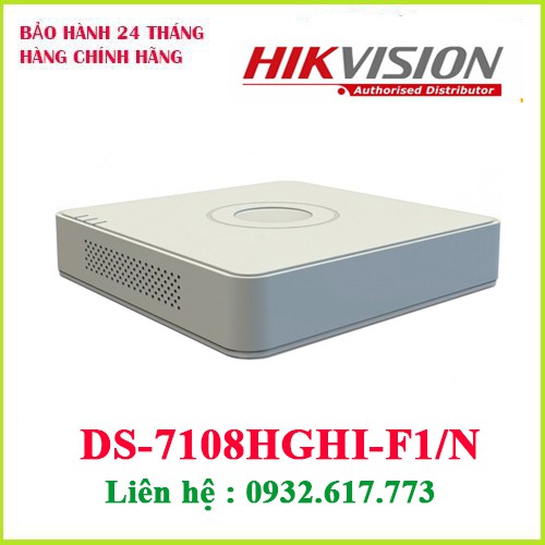 Đầu ghi hình HD-TVI 8 kênh DS-7108HGHI-F1/N(S) (thay thế DS-7108HGHI -F1/N)