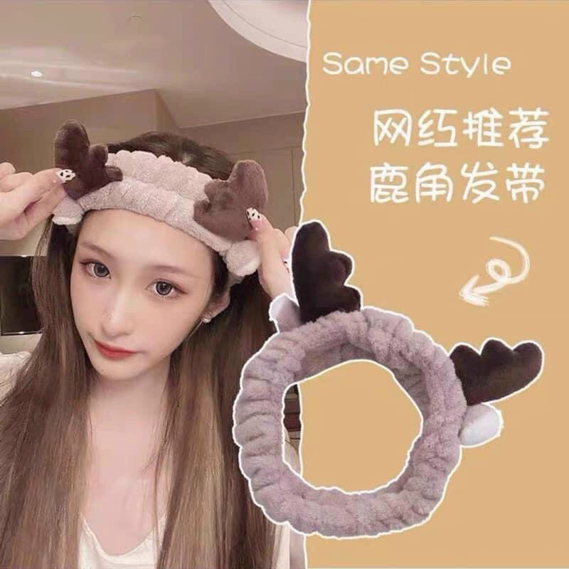 Băng Đô Rửa Mặt Turban Tóc Thiết Kế Tai Thỏ Dễ Thương Dành Cho Nữ